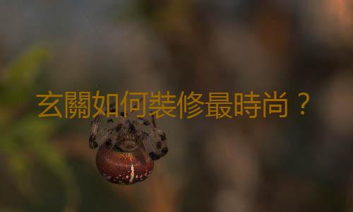 玄關如何裝修最時尚？