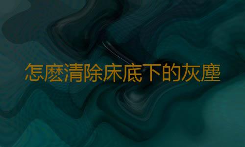 怎麽清除床底下的灰塵